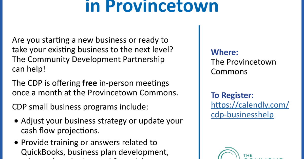 Community Development Partnership Provincetown Commons on February…